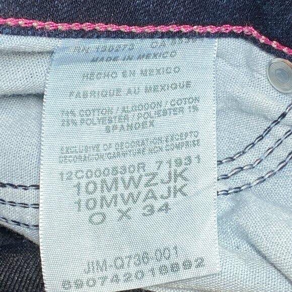 Womens Wrangler 10MWZJK Dark Wash Jeans Sz 0 x 34 Boot Cut - Picture 11 of 15